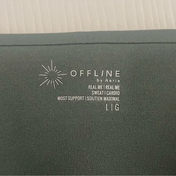 Aerie Green Sports Bra - Picture 5 of 6